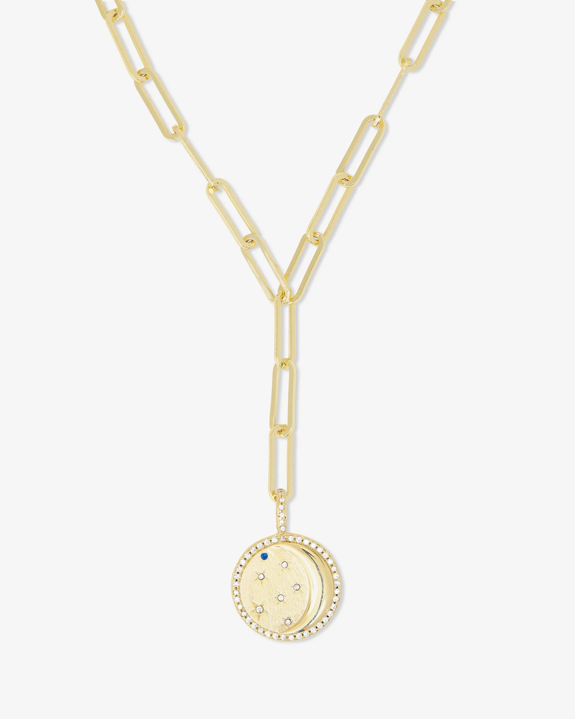 You're a Star Lariat - Gold|Blue Sapphire|White Diamondettes