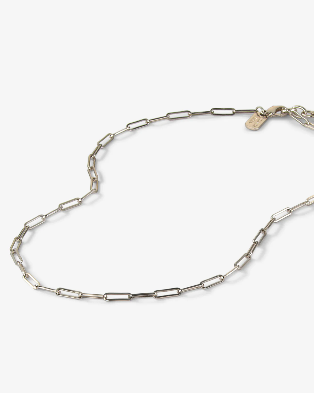 Samantha Chain Necklace 3mm - Silver - Image 3