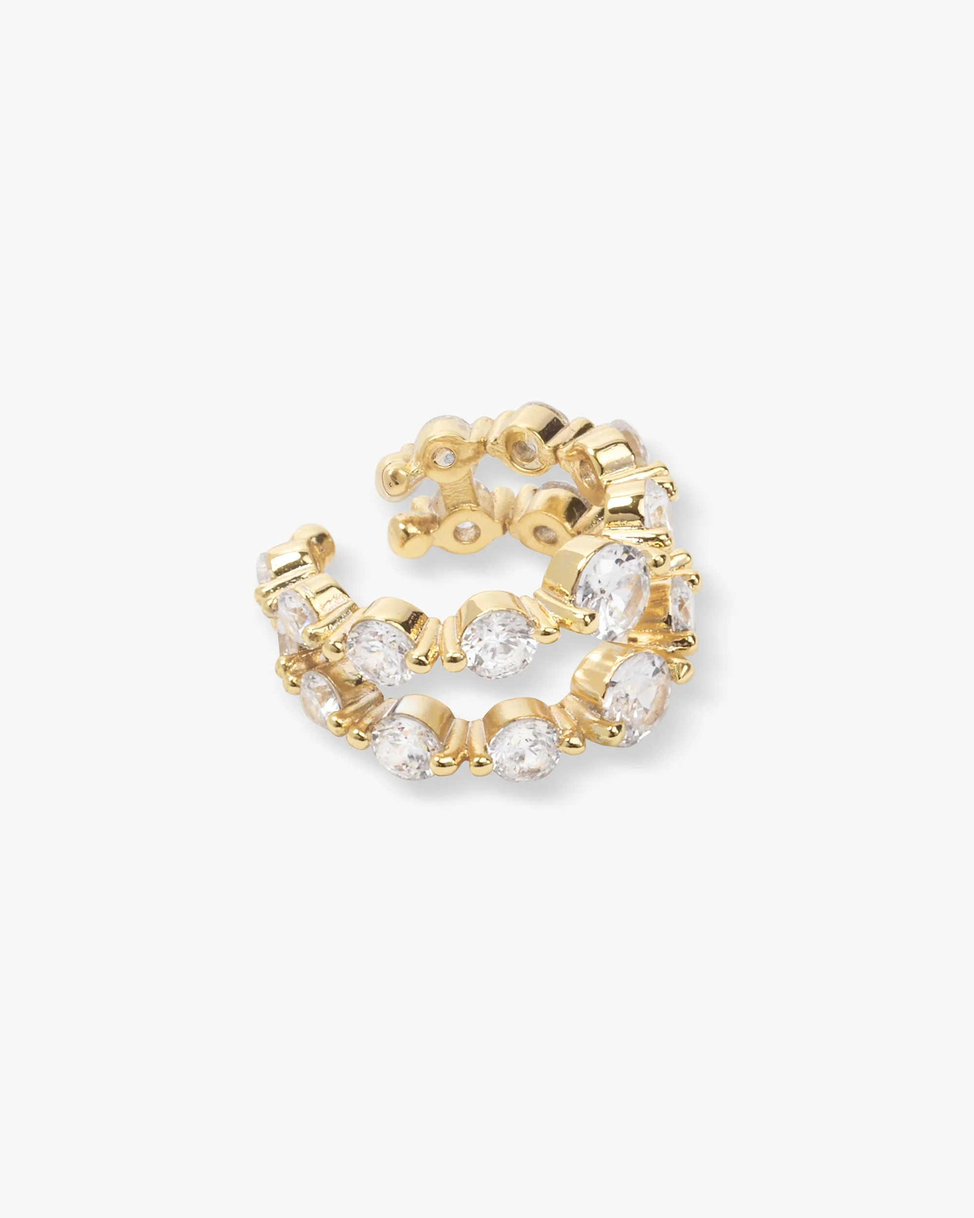 She's an Icon Ear Cuff - Gold|White Diamondettes - Image 3