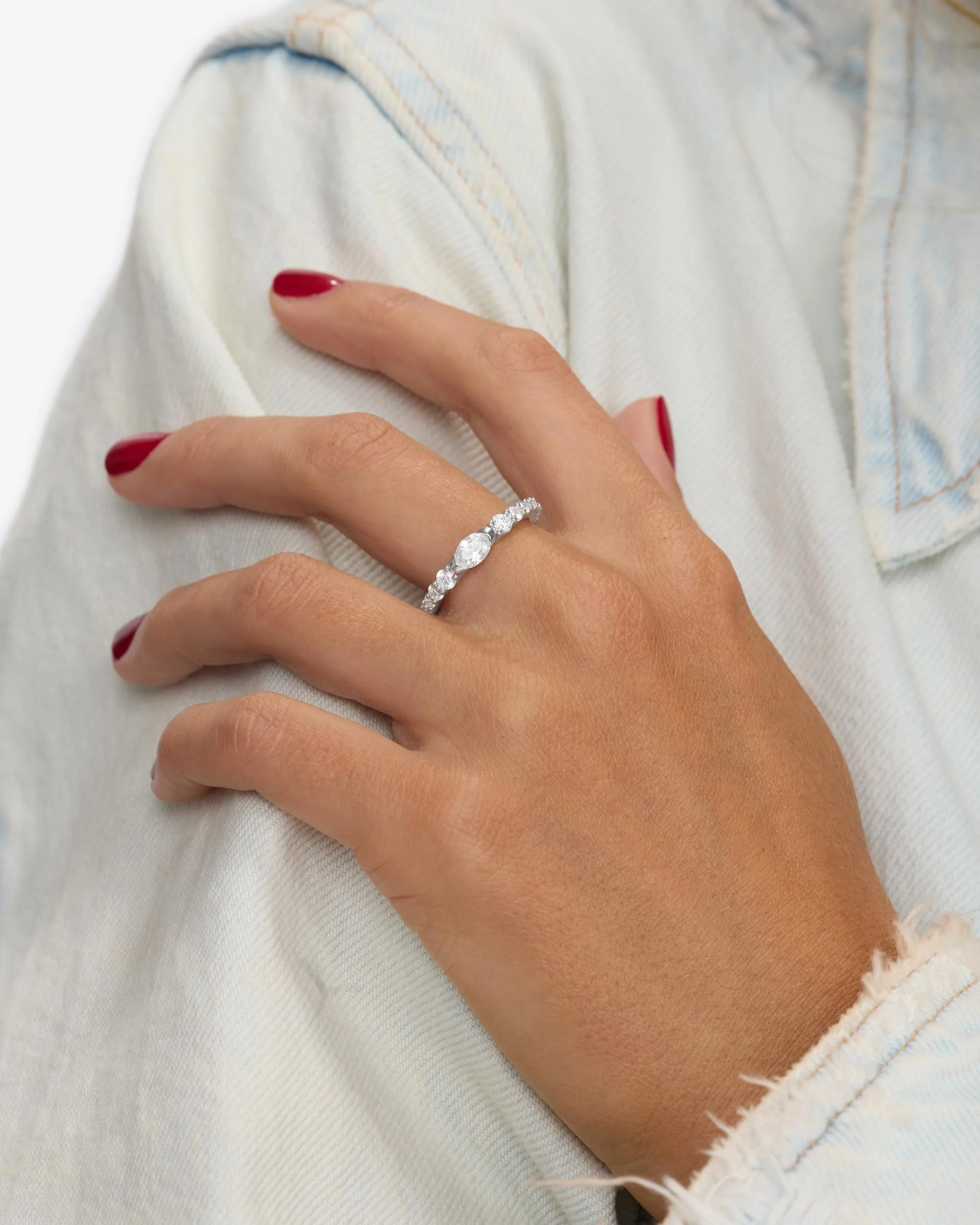 The Maven Ring - Silver|White Diamondettes - Image 3