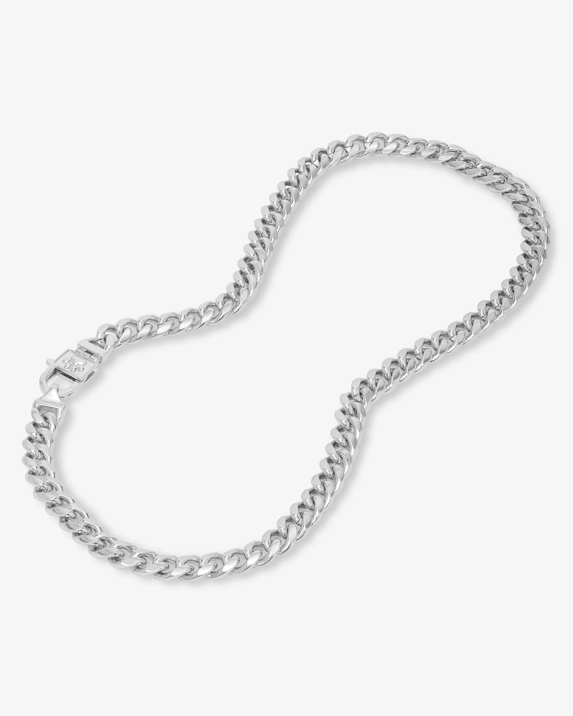 Thor Cuban Chain Pet Necklace 10.8mm - Silver - Image 10