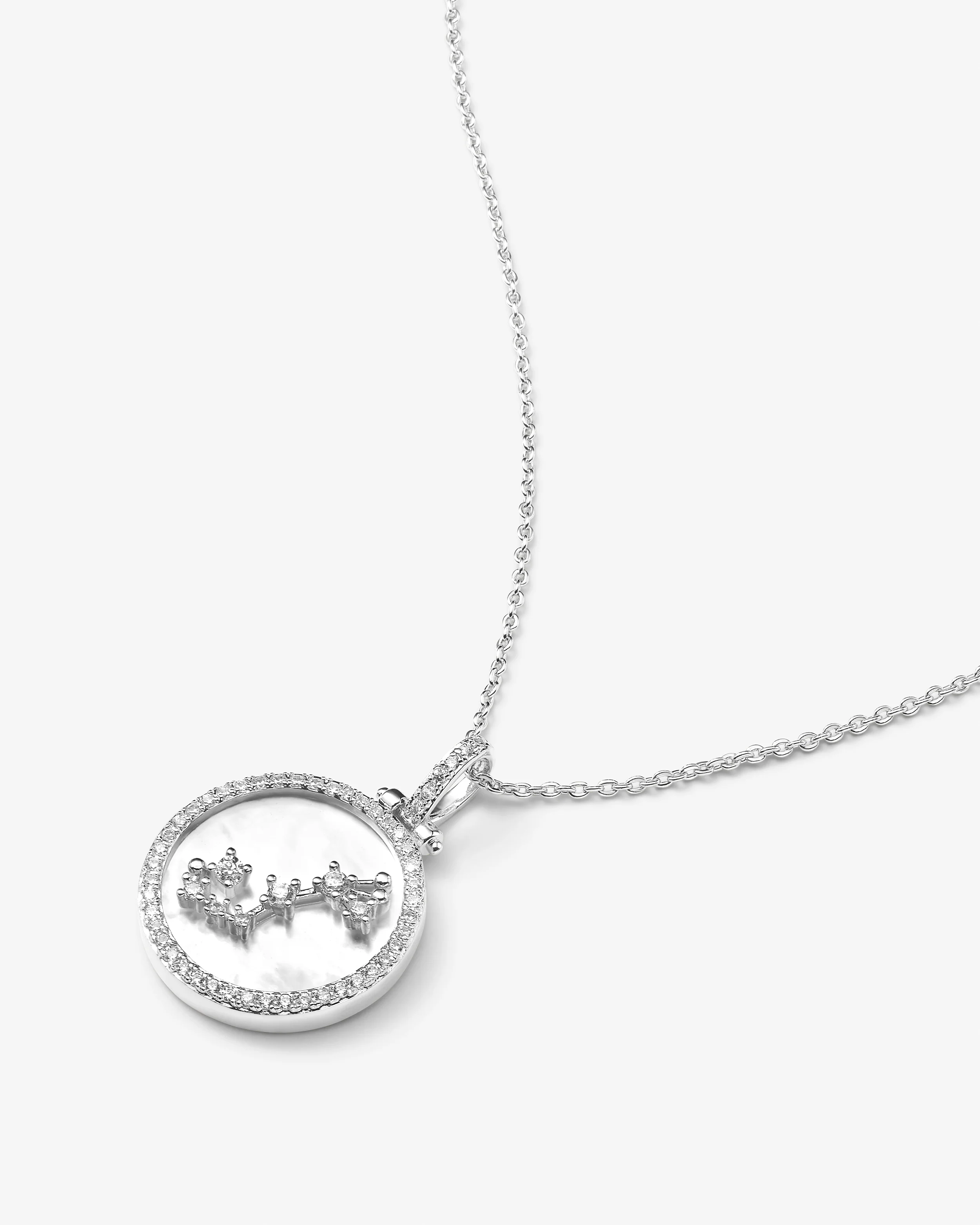 Zodiac Constellation Necklace - Silver - Image 14