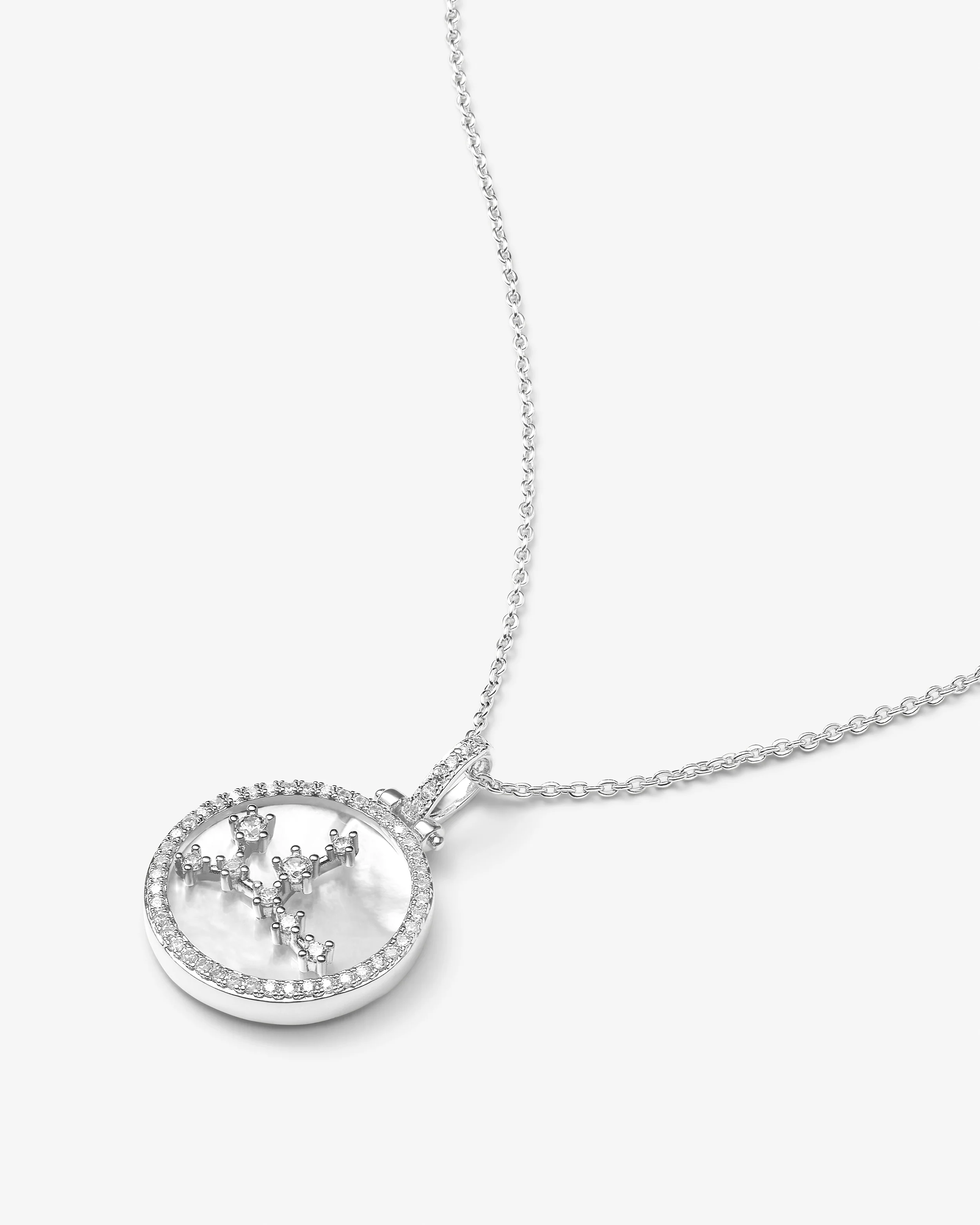 Zodiac Constellation Necklace - Silver - Image 16