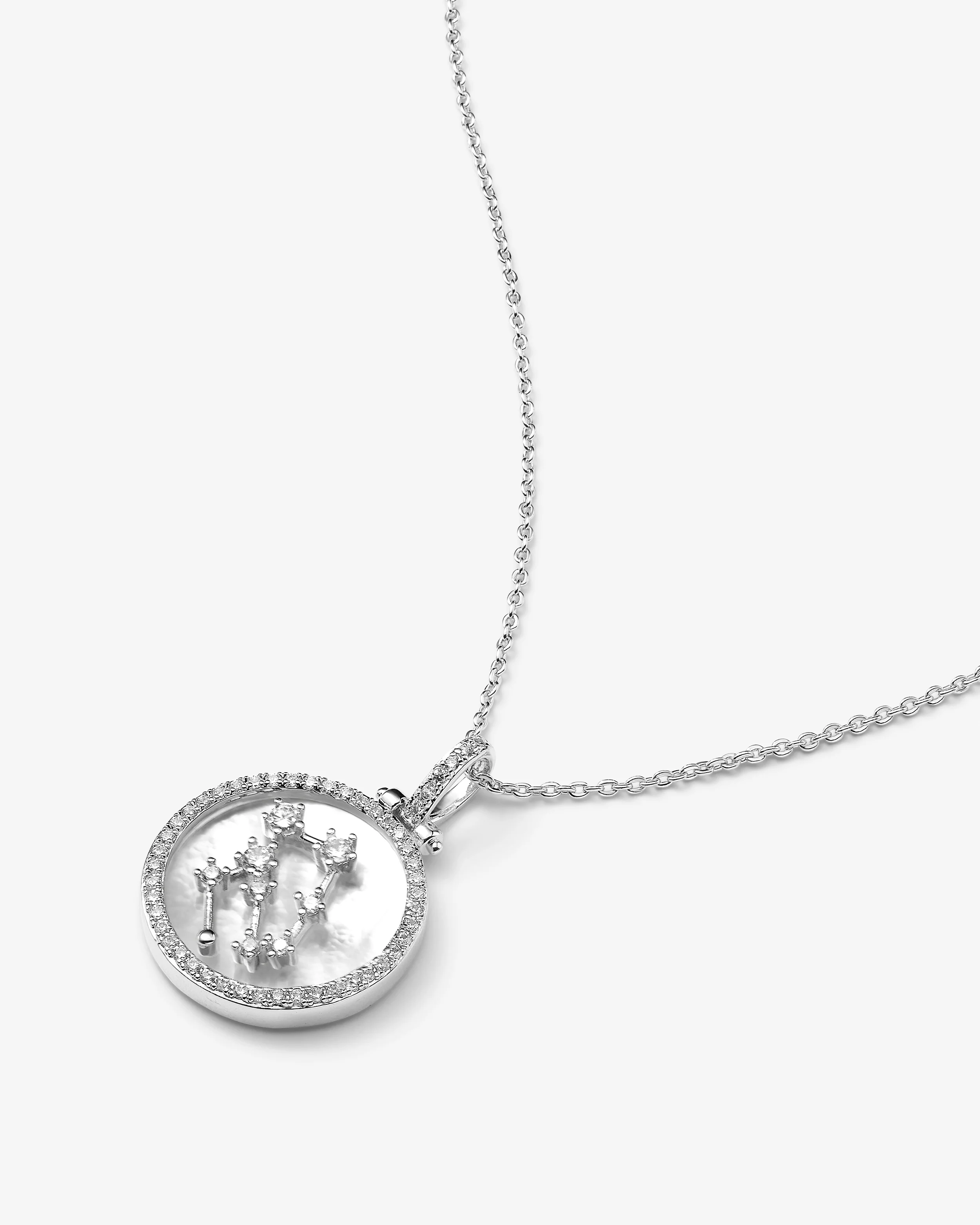 Zodiac Constellation Necklace - Silver - Image 19