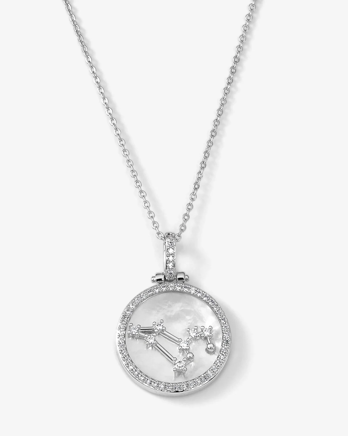 Zodiac Constellation Necklace - Silver - Image 2